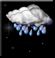 Showers, Mostly cloudy